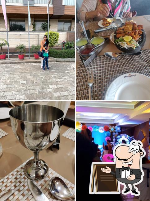 The exterior of Naivedyam Restaurant