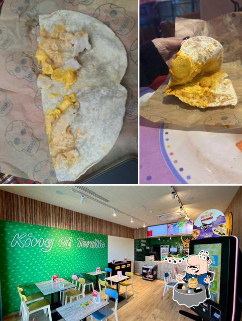 La cibo e interni del ristorante