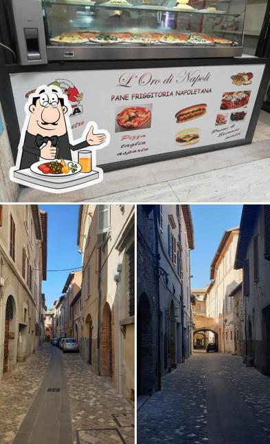 La cibo e interni del ristorante