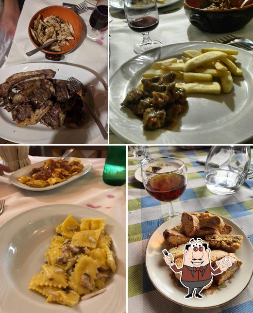 Platti al Trattoria Del Cervo