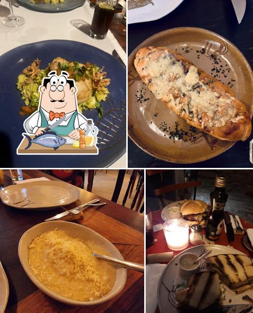 Salmão grelhado em Restaurante Bartholomeu Cozinha Primitiva