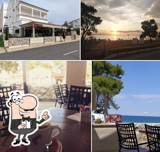 Dai un’occhiata alla foto che mostra la interni e esterno di Caffe Castle Sunce