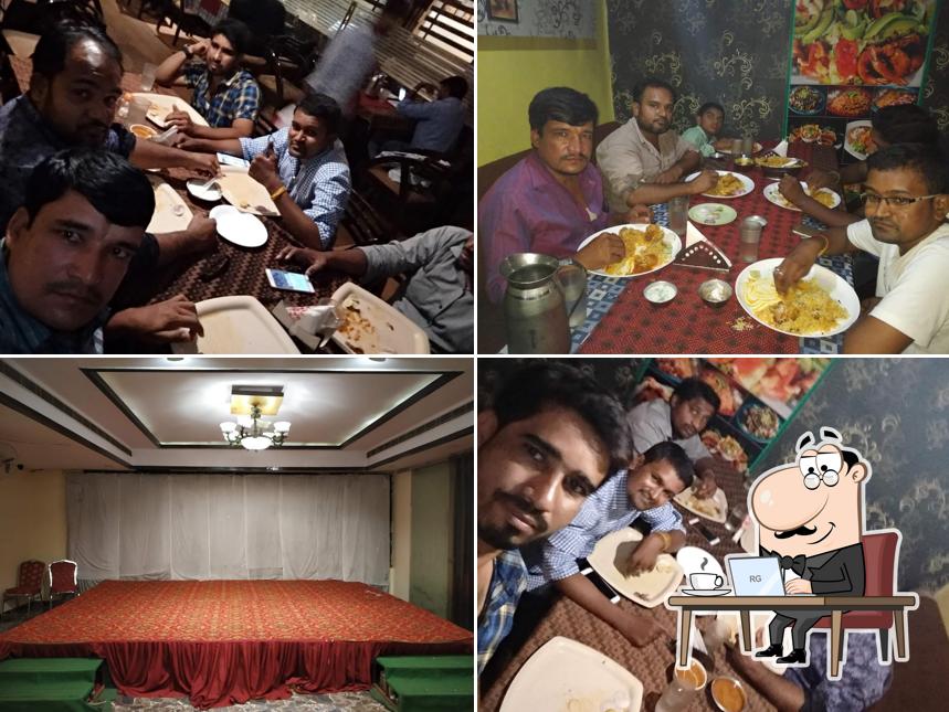 The interior of Haiking Family Garden Restaurant/Ayaansh Banquet Hall-Godavarikhani City