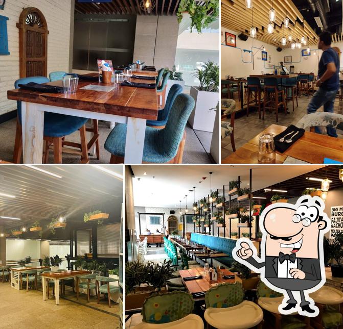 The interior of Bombay Brasserie - RMZ Ecoworld - Bellandur