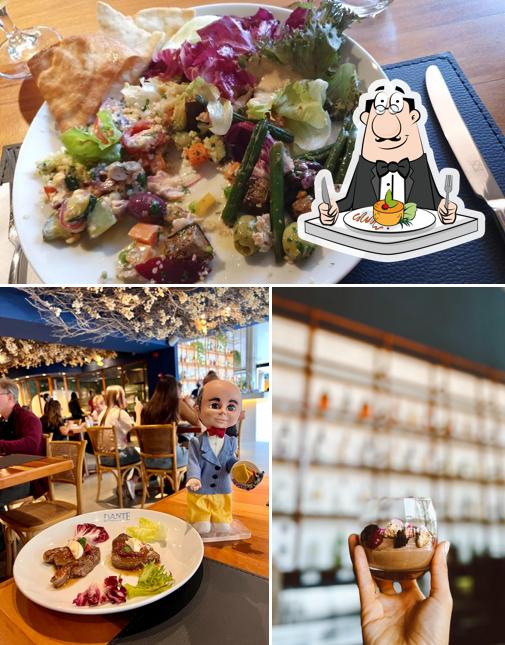 Platos en Restaurante Dante Mediterranée