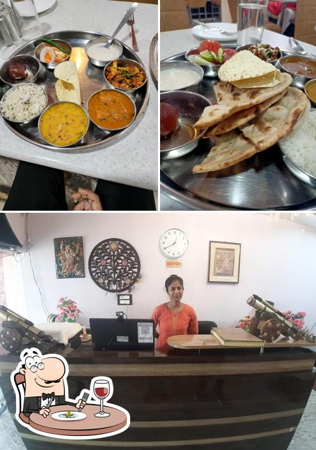 The image of SHARDA lodge’s food and interior