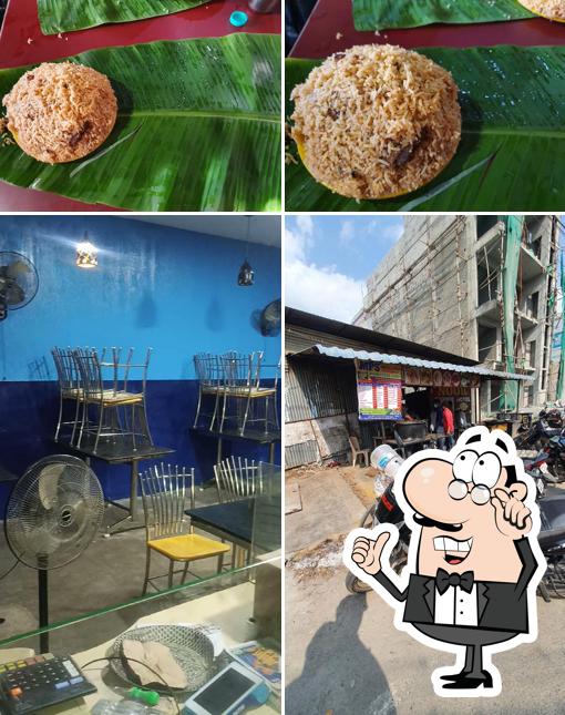 The interior of Noor biriyani shop