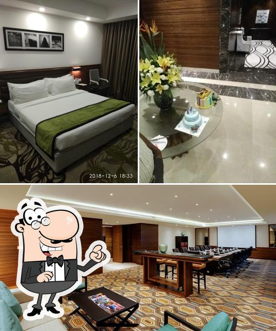 The interior of Sayaji Hotel