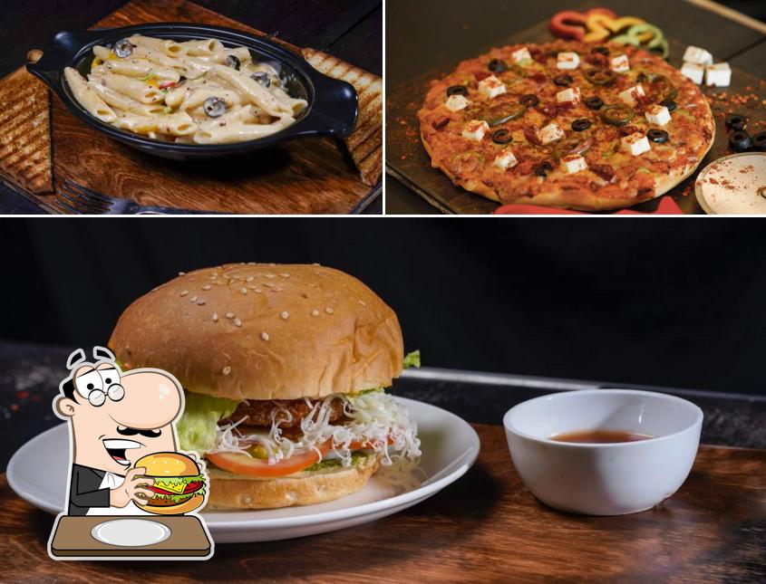 Get a burger at WORLD OF CAFE
