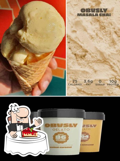 OBVSLY Gelato provides a number of desserts