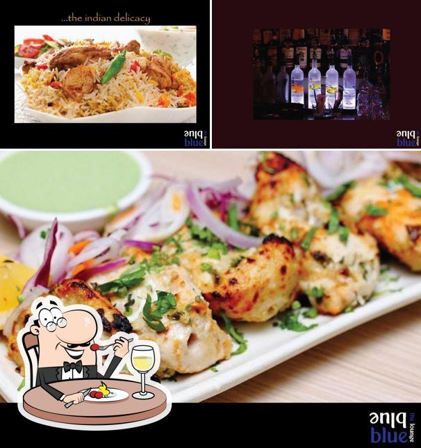 The image of food and beer at Blue D Lounge Reloaded