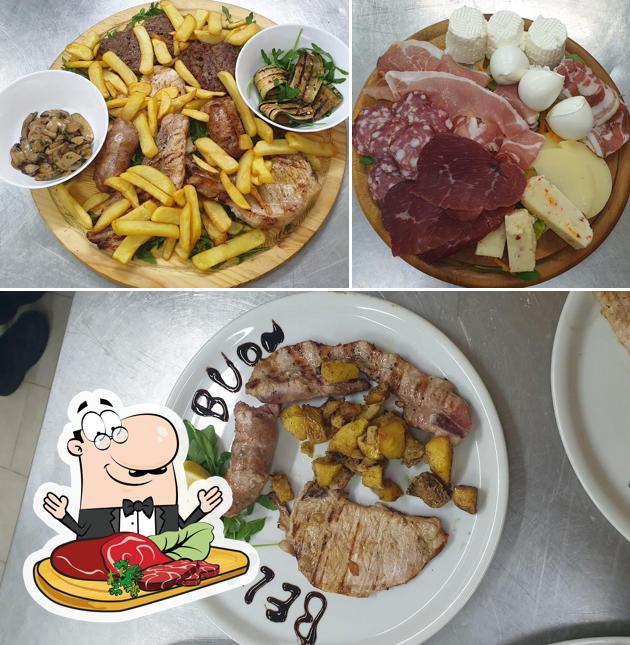 Prova i un pasto a base di carne a Bell e buon