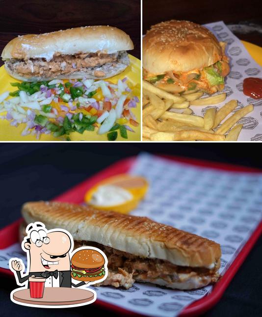 Get a burger at Charcoal Shawarma Station