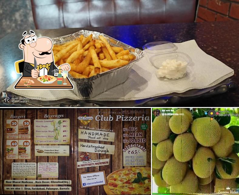 Food at Club Pizzeria