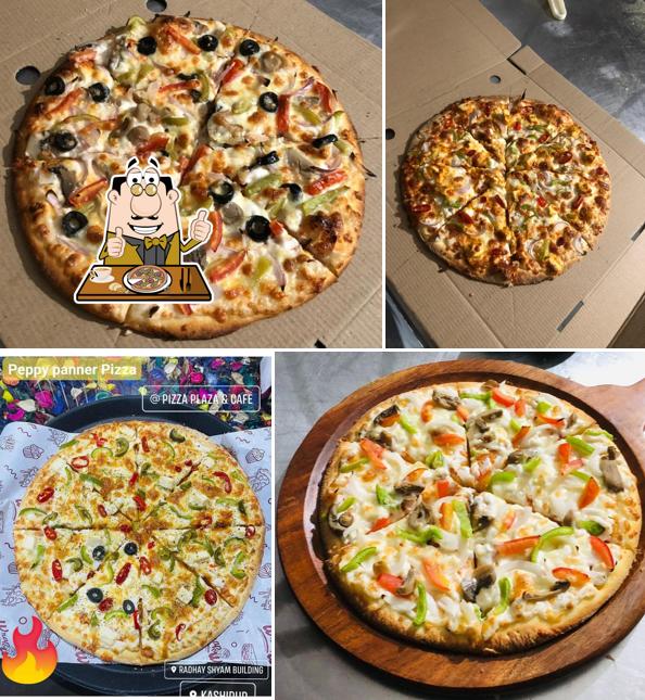 Try out pizza at PIZZA PLAZA & CAFE