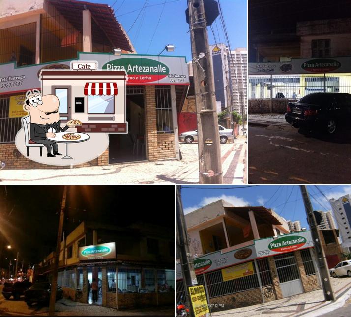 O exterior do Pizza Artezanalle