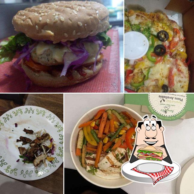 Club sandwich at Being Fit Cafe