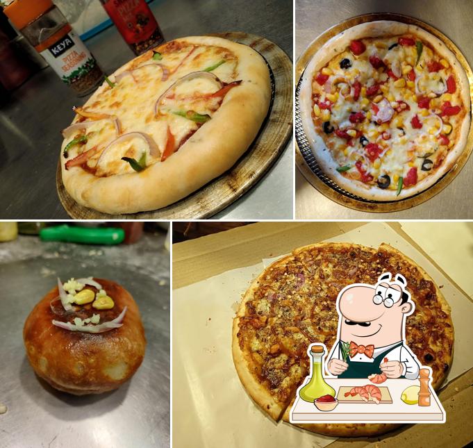 Shrimp and grits at Halal Pizza R.T Nagar