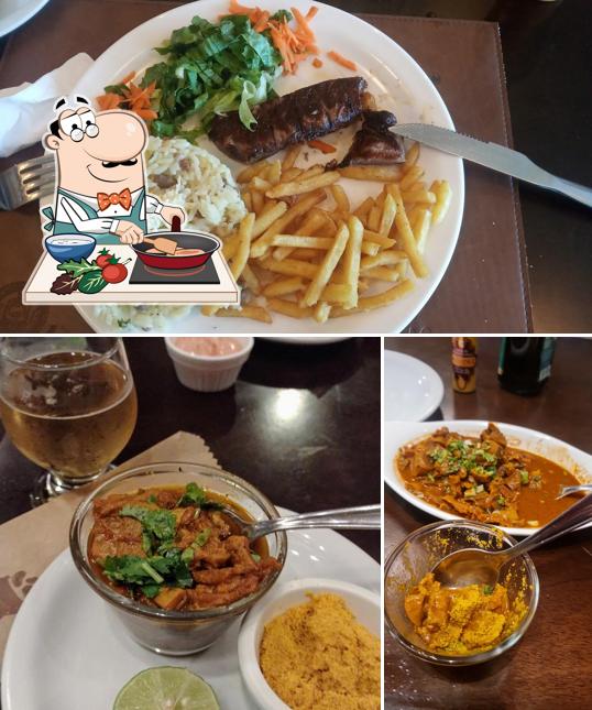 Curry de frango em Kina do Feijão Verde