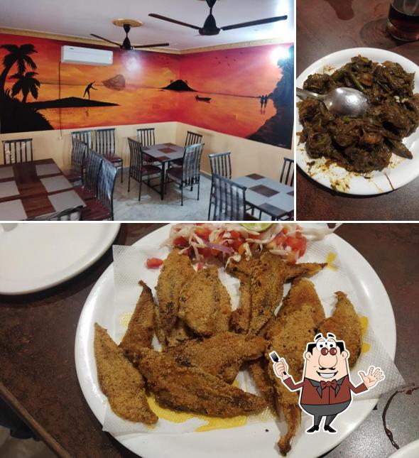 The restaurant's food and interior