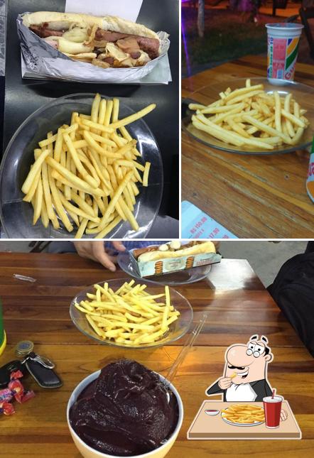 Prove batatas fritas no Quiosque do Grego