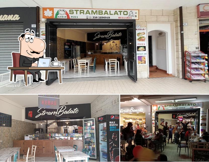 Dai un'occhiata agli interni di Strambalato Kebab & Pizza