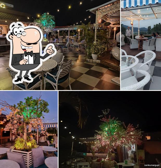 The interior of Auric Restaurant & Rooftop Cafe