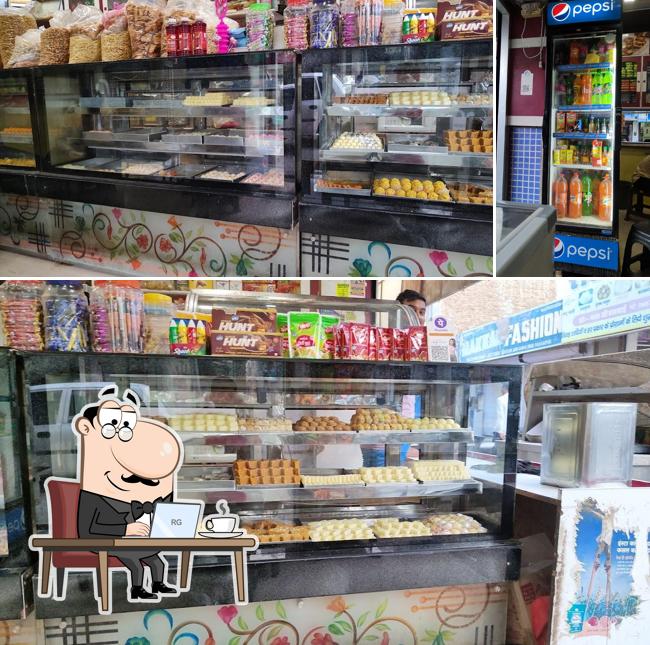 The interior of Kheteshawar Mishthan Bhandar , Padampur