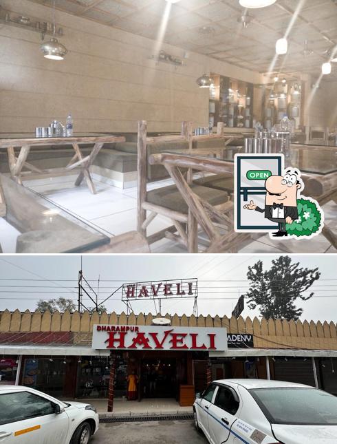 The outside area is an important feature of Haveli Dharampur - Best Family Restaurant in Dharampur Himachal Pradesh