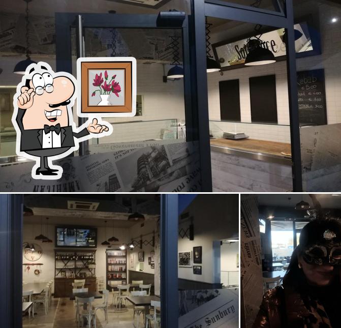 Gli interni di Sotto Voce Caffetteria