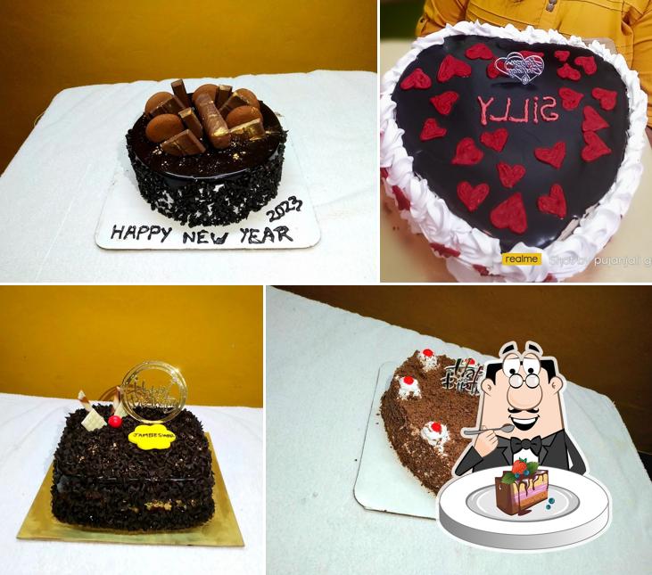 Chocolate cake at Lily's cake puri