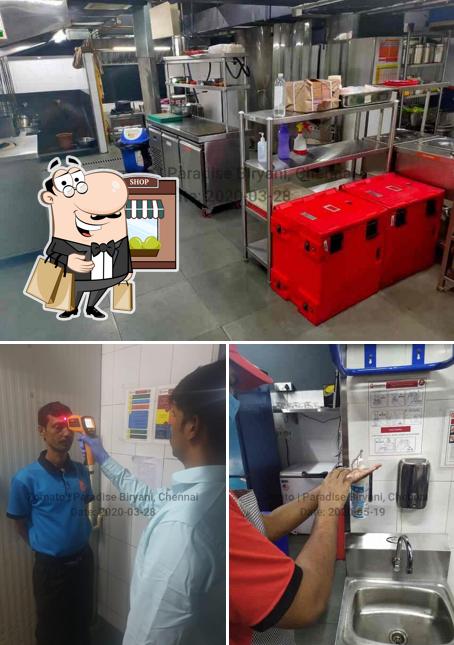 The exterior of Paradise Biryani Mogappair