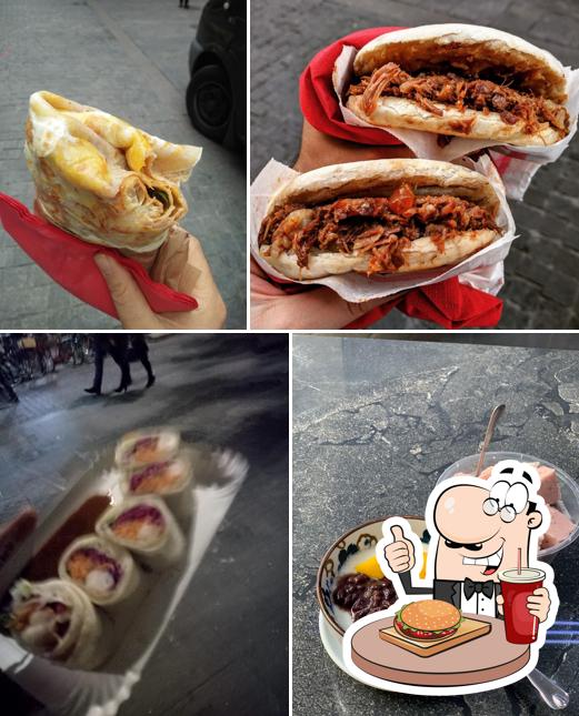 Ordina un hamburger a 米兰唐人街