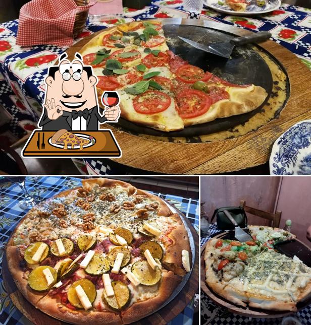 Peça diferentes estilos de pizza