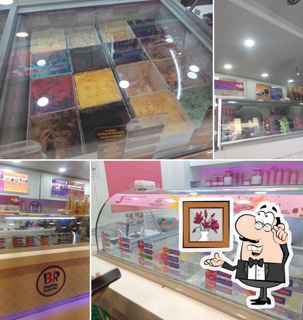 The interior of Baskin Robbins
