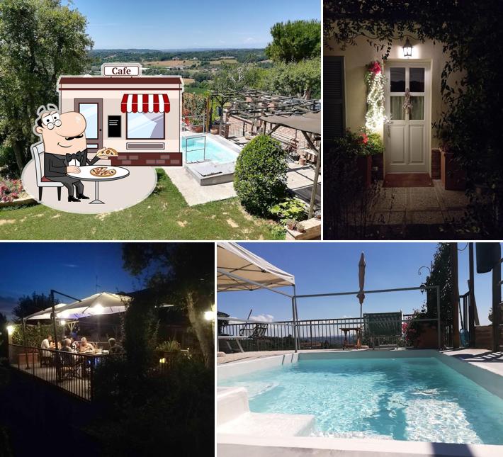 Goditi la vista dall'area esterna di Cà Nostra B&B Home Restaurant