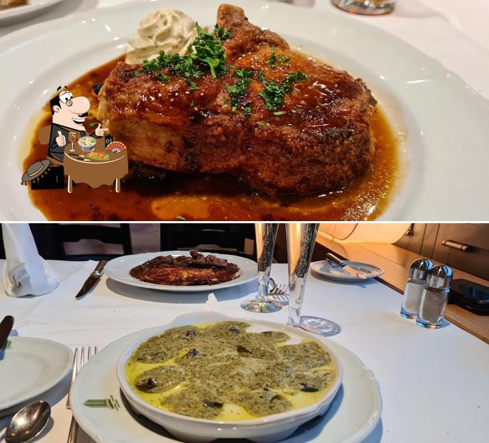 Spezzatino di maiale e lumache al Linde Hotel Restaurant Bankette