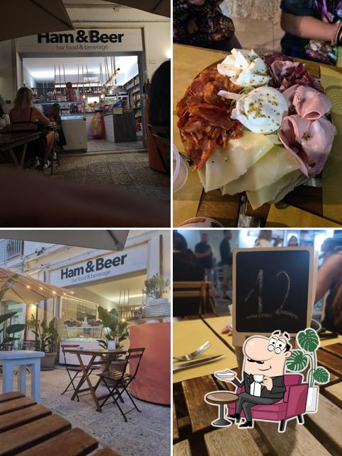 Gli interni di Ham & Beer