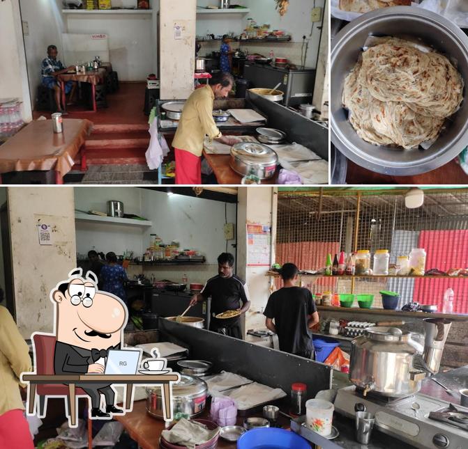 The interior of Kandhari chicken
