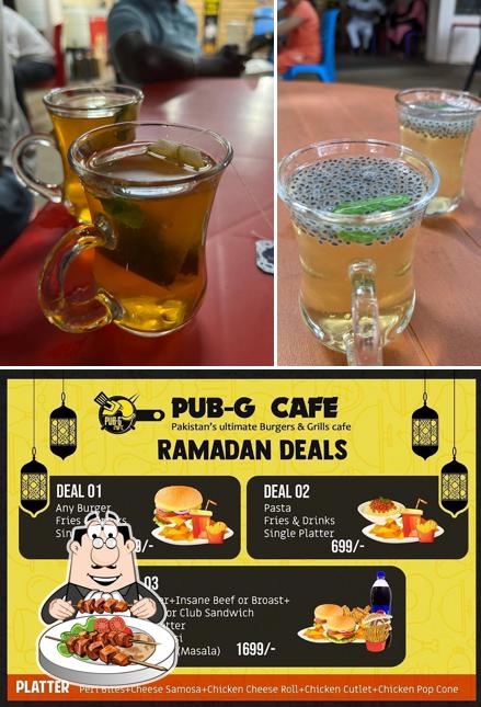 This is the image displaying food and exterior at PUBG TEA CAFE