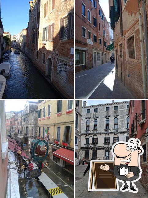 Goditi la vista dall'area esterna di Bar Rosa