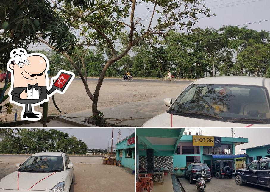 You can get some fresh air at the outside area of Hotel Maa Kali Dhaba & residency