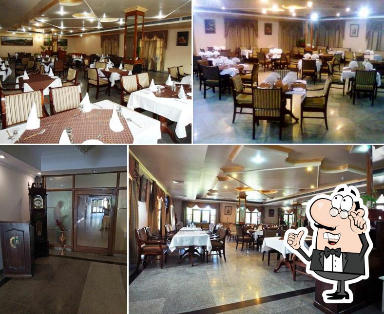 The interior of Lazeez Restaurant