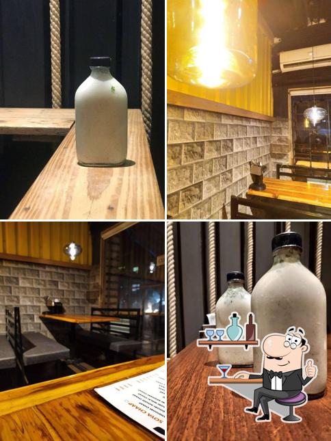 Take a seat at one of the tables at Oye Teri The Kulcha Kulture