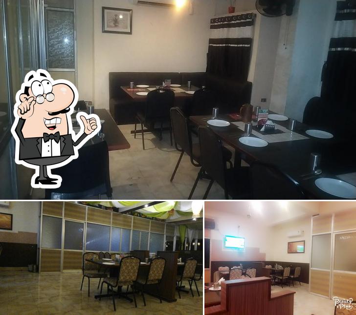 The interior of Biryani place restaurant