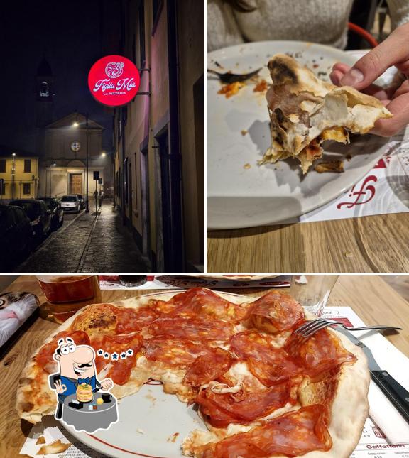 La cibo e esterno del ristorante