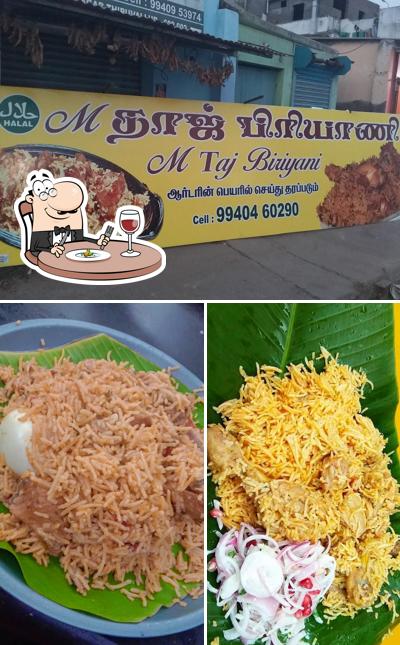 Food at M TAJ BRIYANI