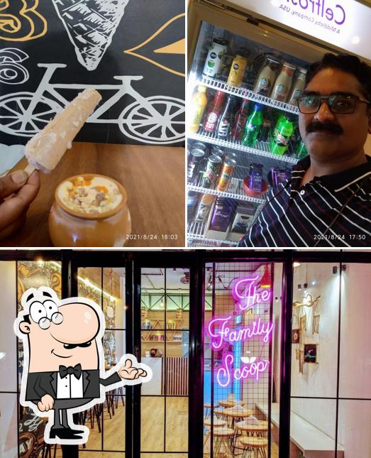 The interior of The family scoop