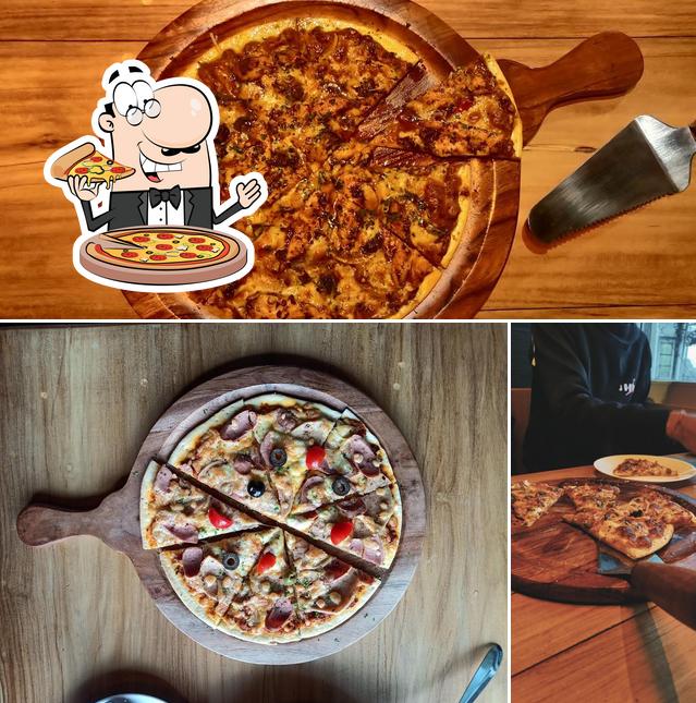 Pick pizza at The Criterion Cafe
