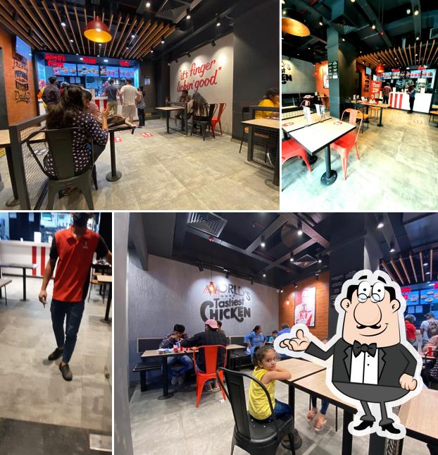The interior of KFC